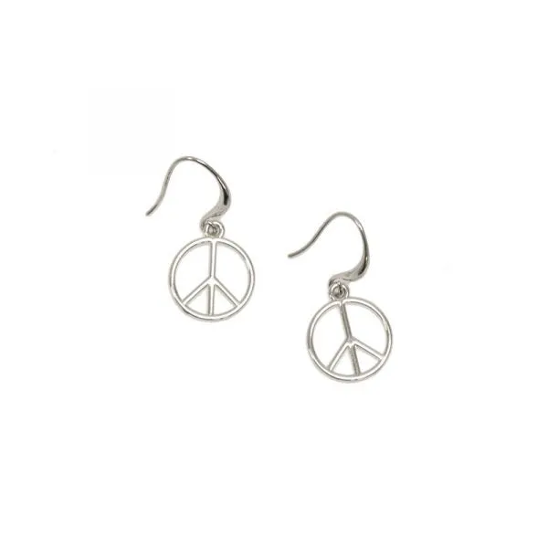 Peace Sign Fishhook Earring