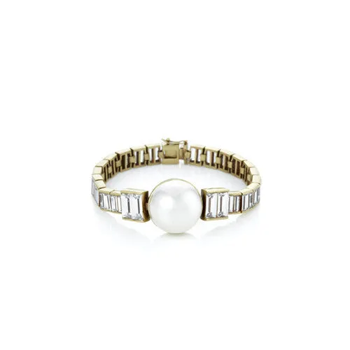 Pearl and Tennis Bracelet