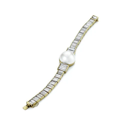 Pearl and Tennis Bracelet