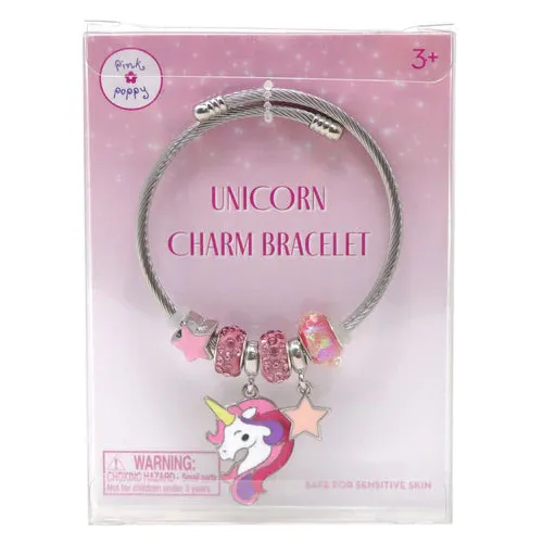 Pink Poppy Charm Bracelet Collection