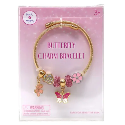 Pink Poppy Charm Bracelet Collection