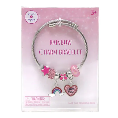 Pink Poppy Charm Bracelet Collection