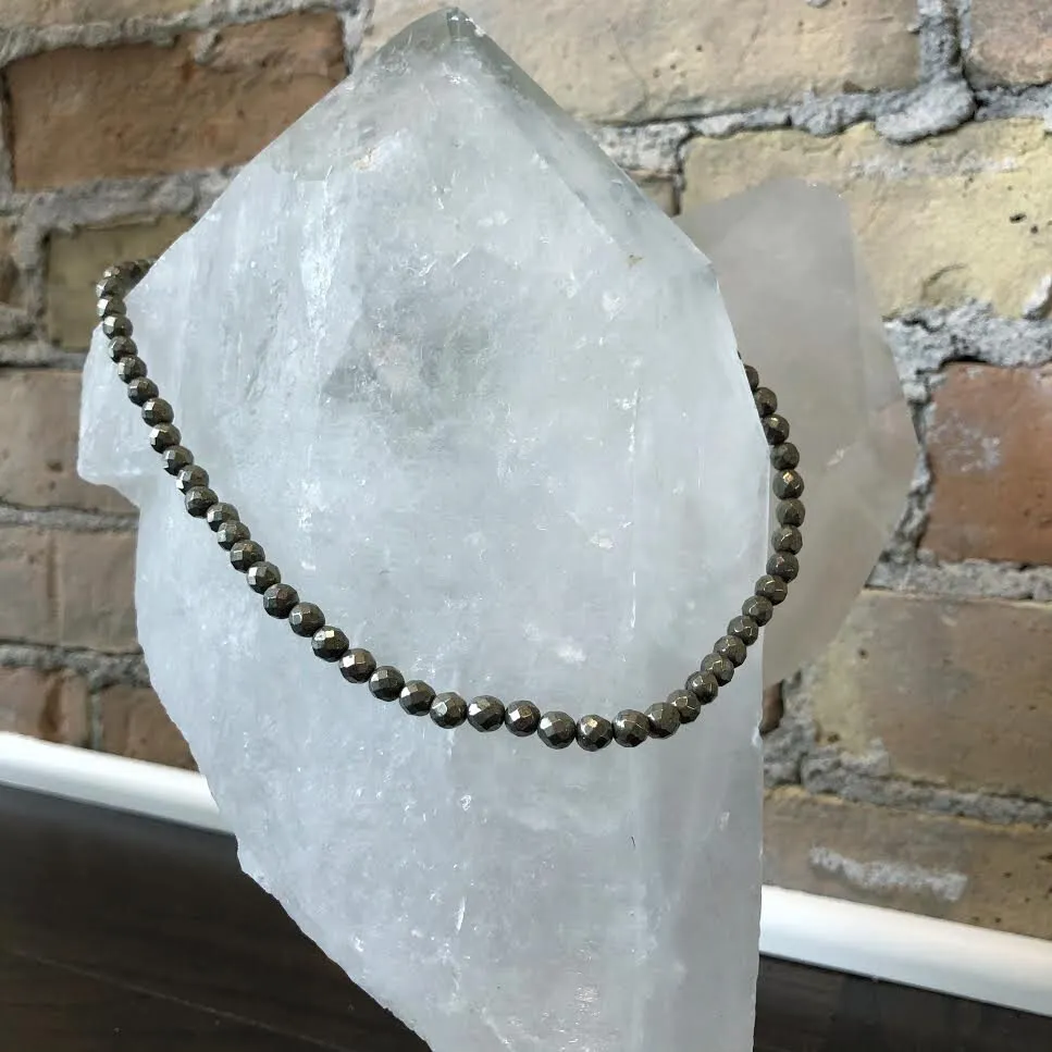 Pyrite Bead Necklace