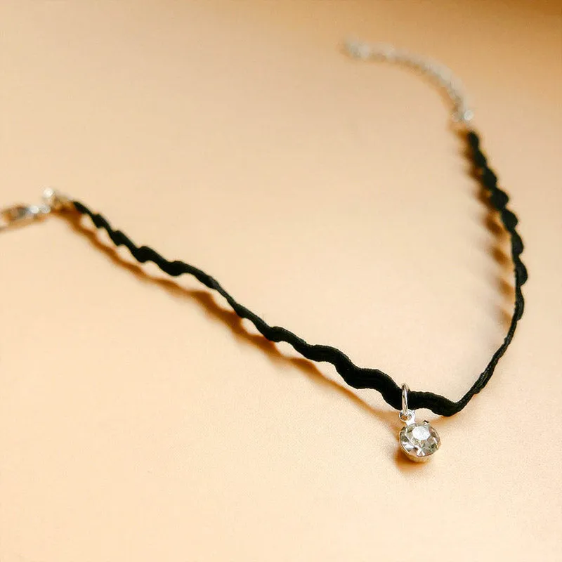 Rhinestone Flash Diamond Wave Sexy Lace Anklet