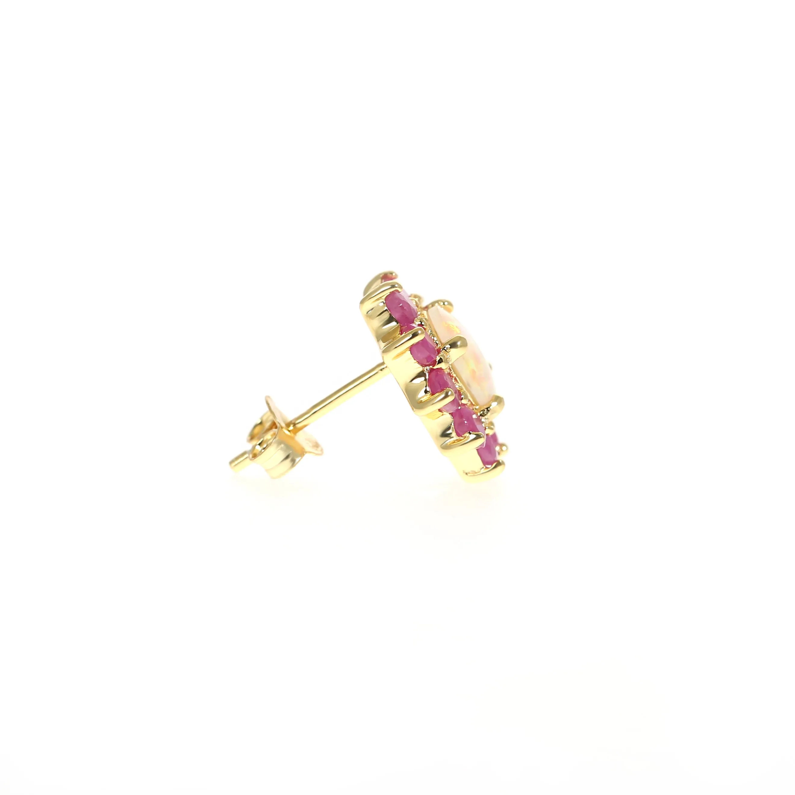 Royal ruby earrings