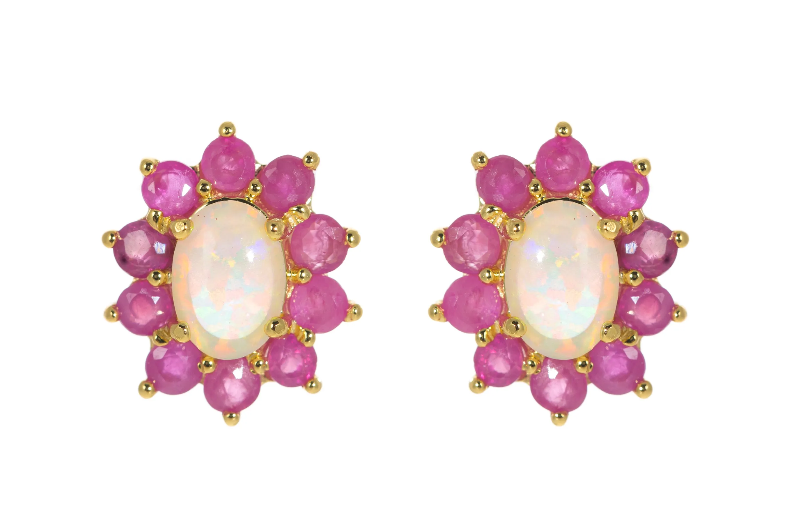 Royal ruby earrings
