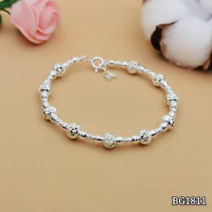 S925 Silver Bangle BG1811 纯银珠珠粒手镯
