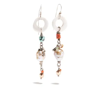 Shell and Pearl Earrings