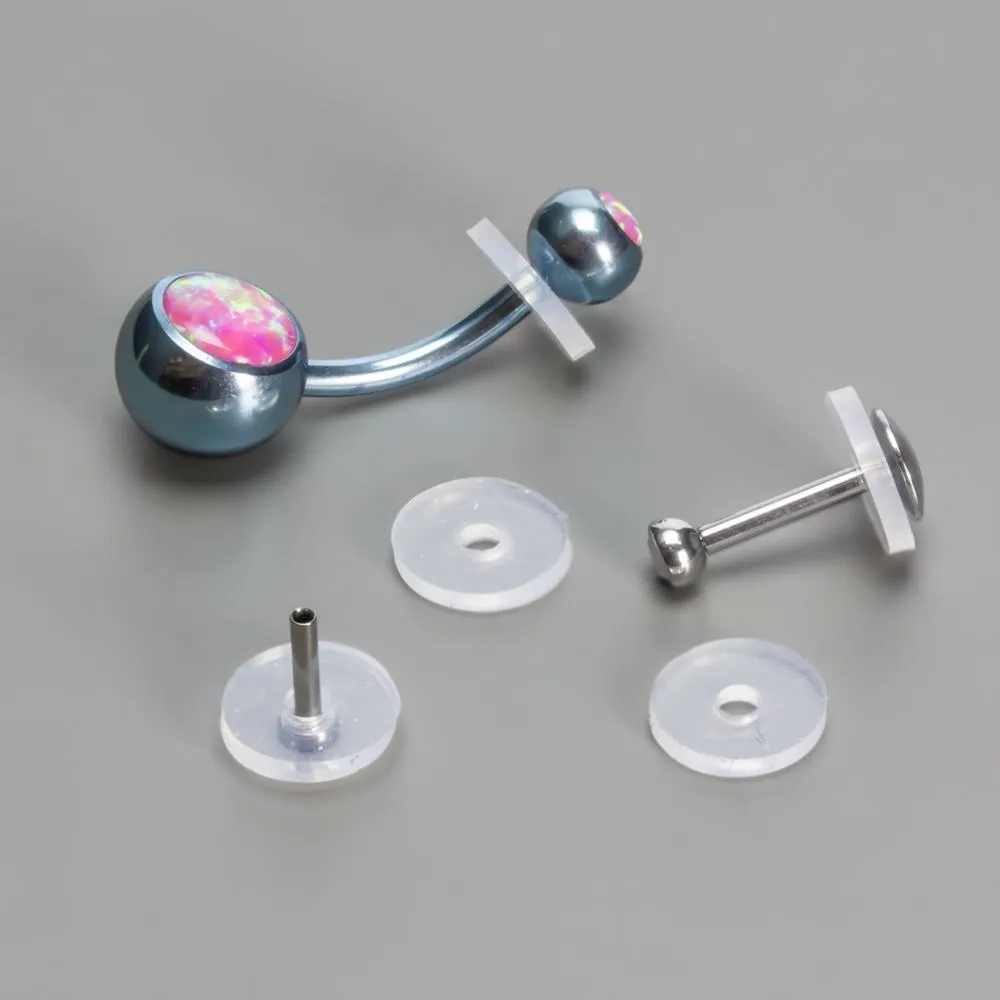 Silicone 7mm Flat Discs — Bag of 100