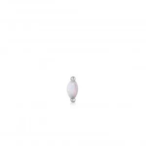 Silver Kyoto Opal Marquise Barbell Single Earring E035-12H