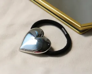 Silver Metal Heart Pony