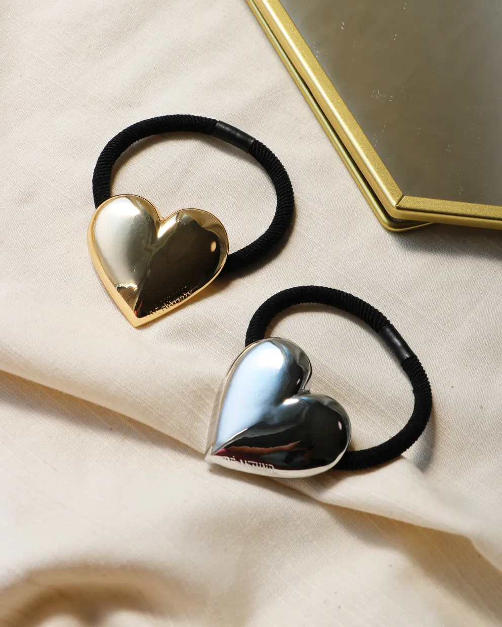 Silver Metal Heart Pony