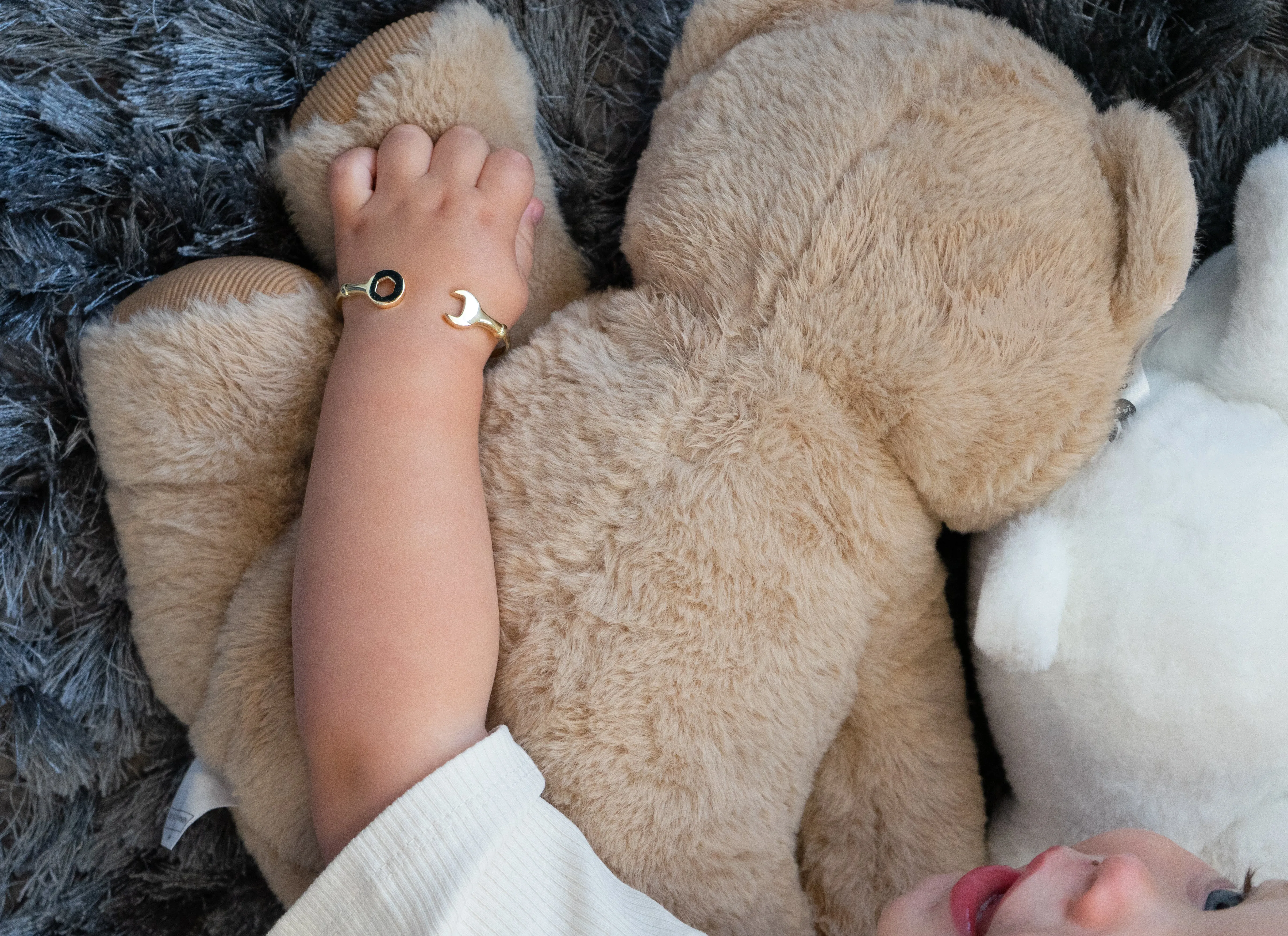 Spanner Gold Baby Bangle