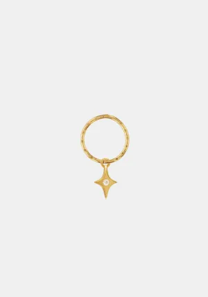 Starburst Mini Hoop - Single - Gold