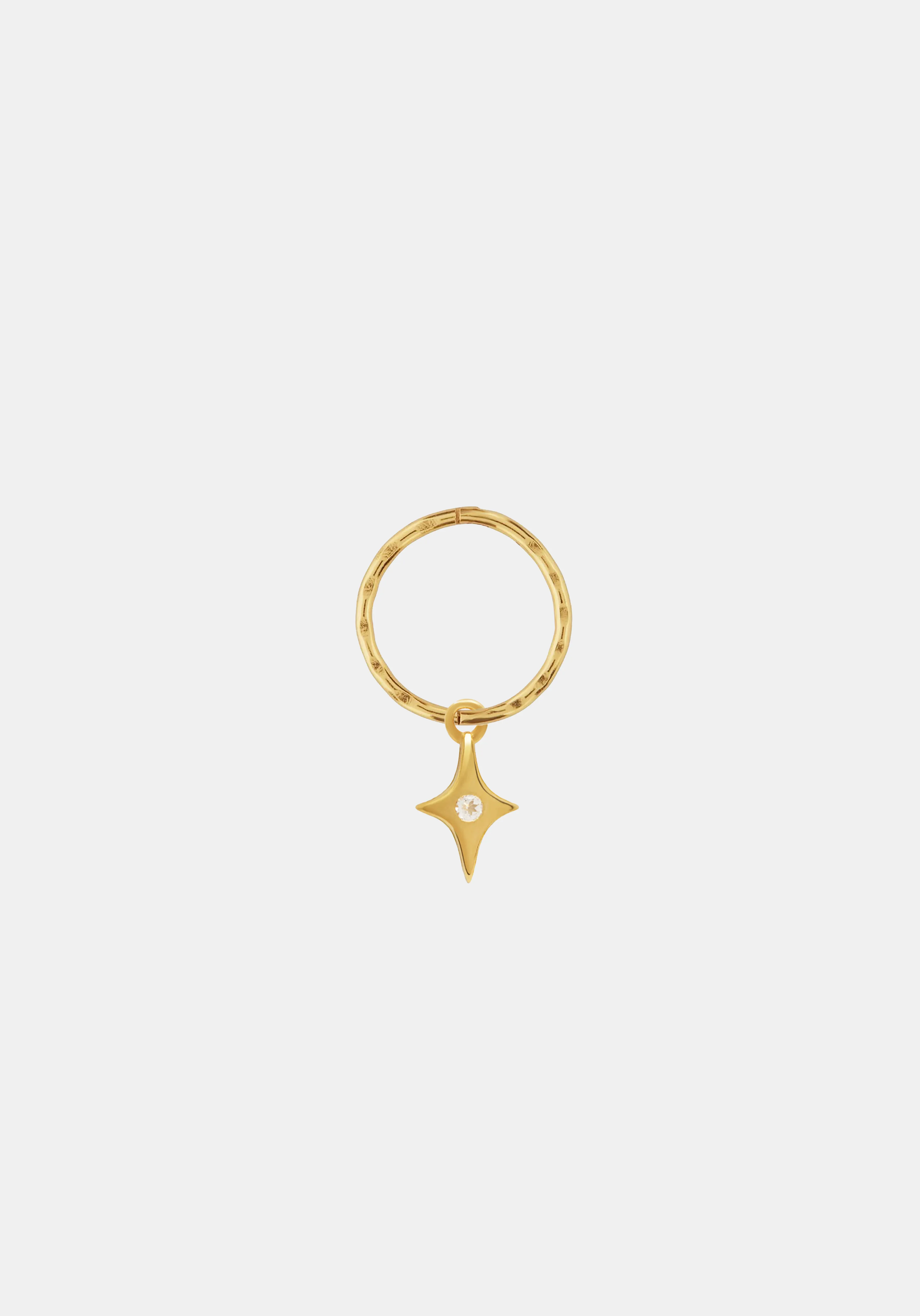 Starburst Mini Hoop - Single - Gold