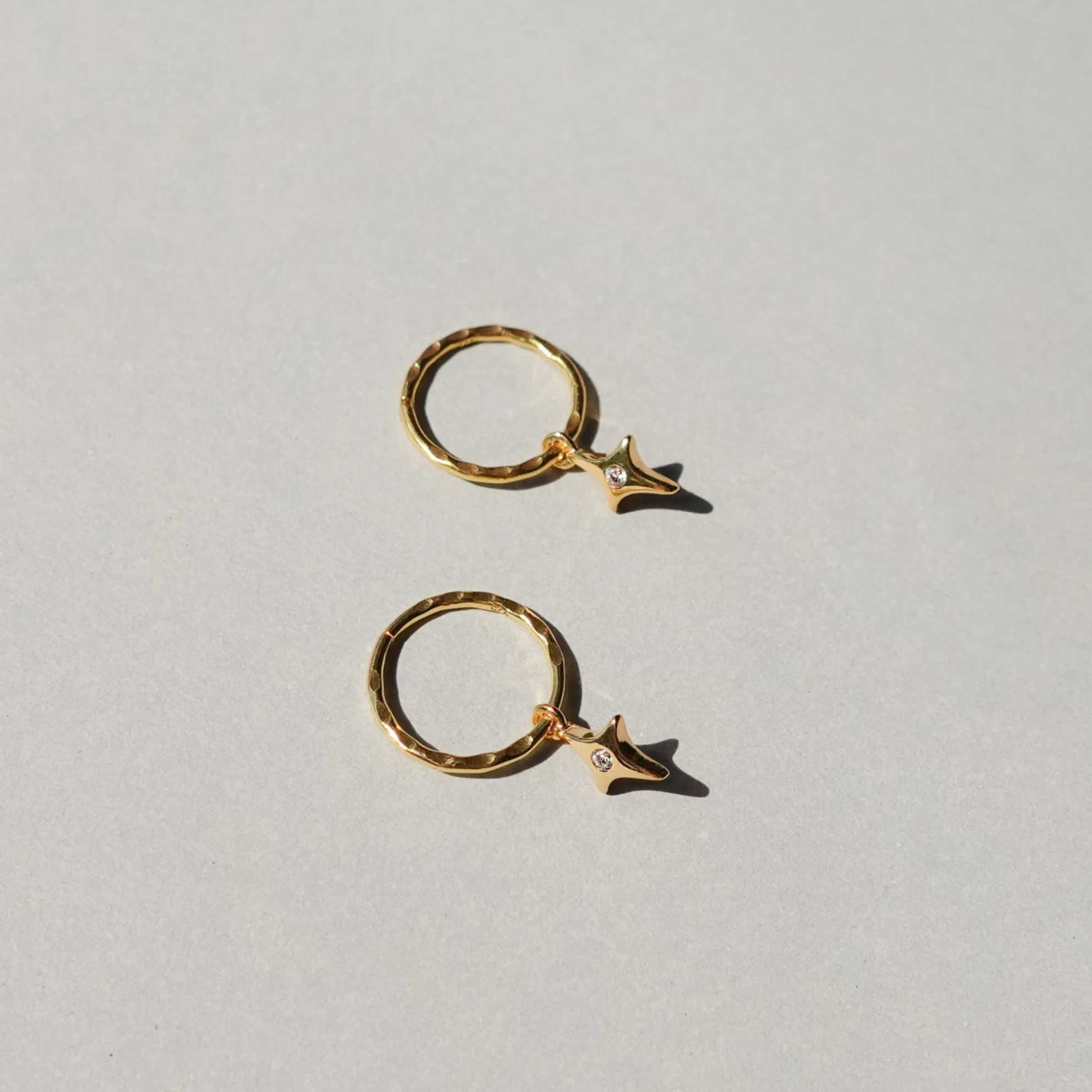 Starburst Mini Hoops - Gold
