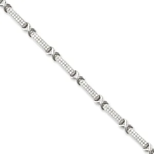 Sterling Silver Cubic Zirconia Bracelet