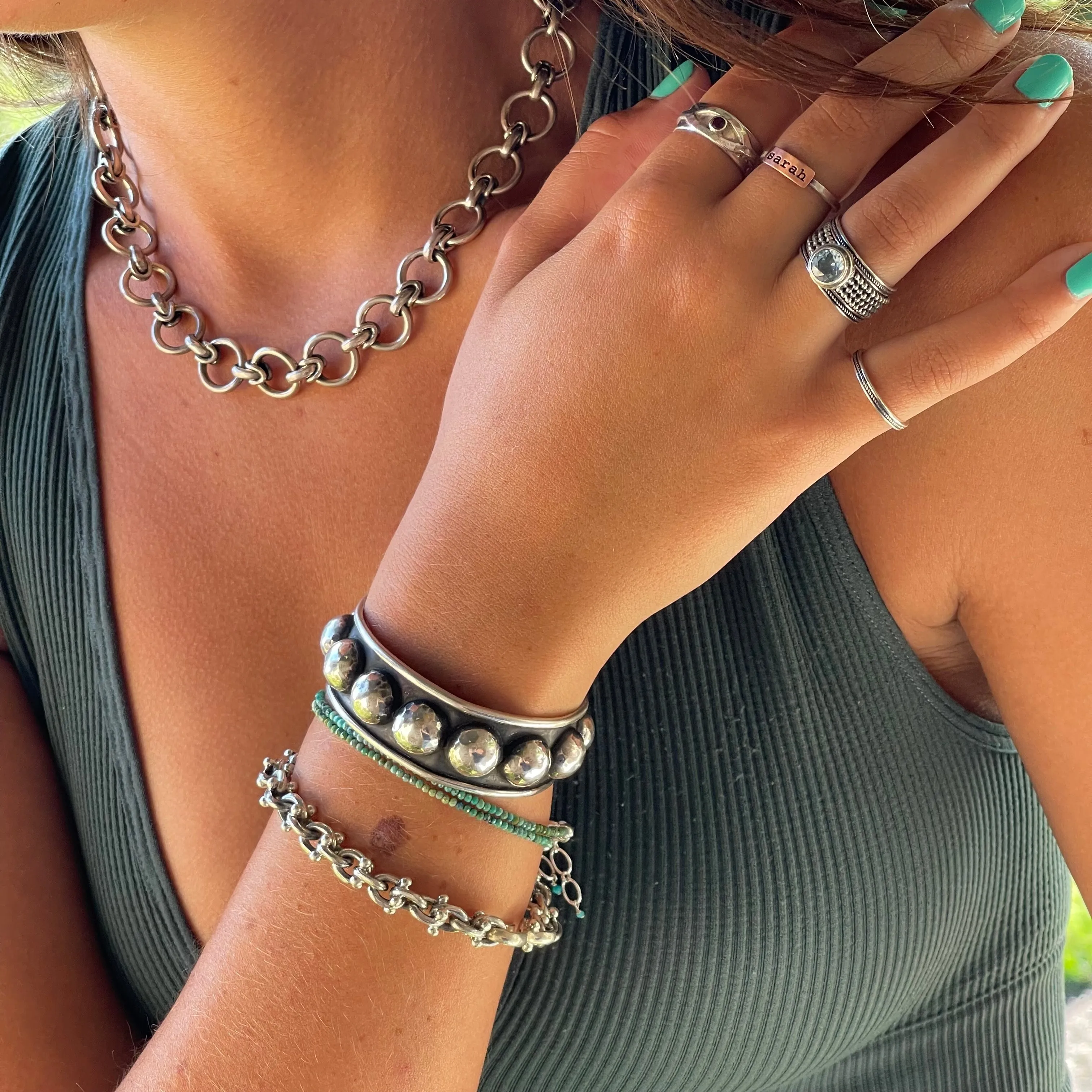 Sterling Silver Eka Bracelet