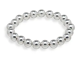 Sterling silver filled 10mm ball bracelet