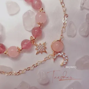 Strawberry Crystal Crystal Bracelet Women