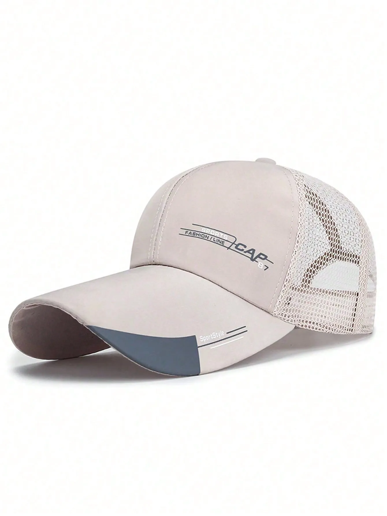 Street 1pc Multicolor Baseball Cap, Mesh Breathable Sun Hat For Men, Sports And Casual Style