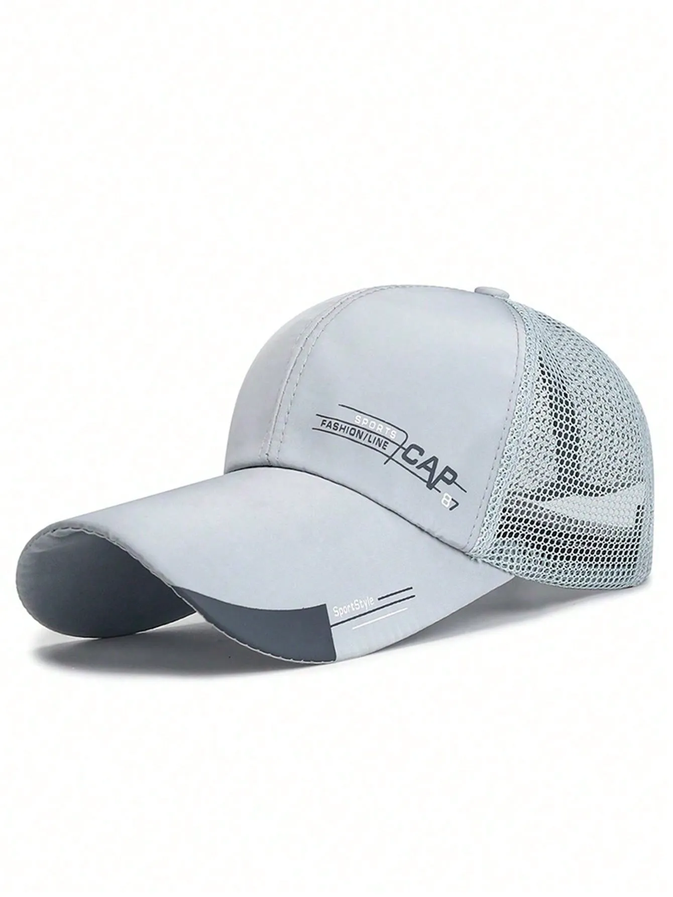 Street 1pc Multicolor Baseball Cap, Mesh Breathable Sun Hat For Men, Sports And Casual Style