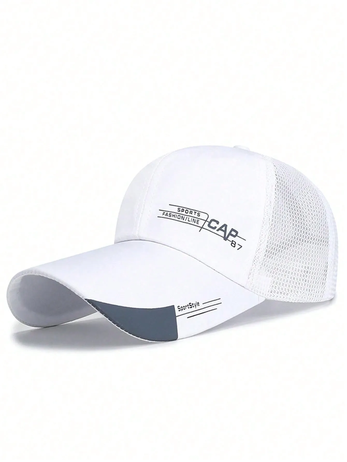 Street 1pc Multicolor Baseball Cap, Mesh Breathable Sun Hat For Men, Sports And Casual Style