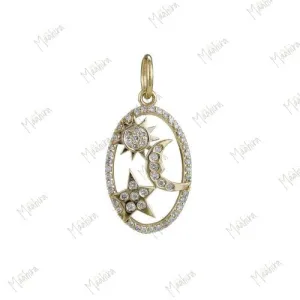 Sun Moon Star Pendant