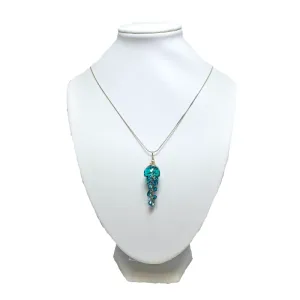 Teal Jellyfish Necklace