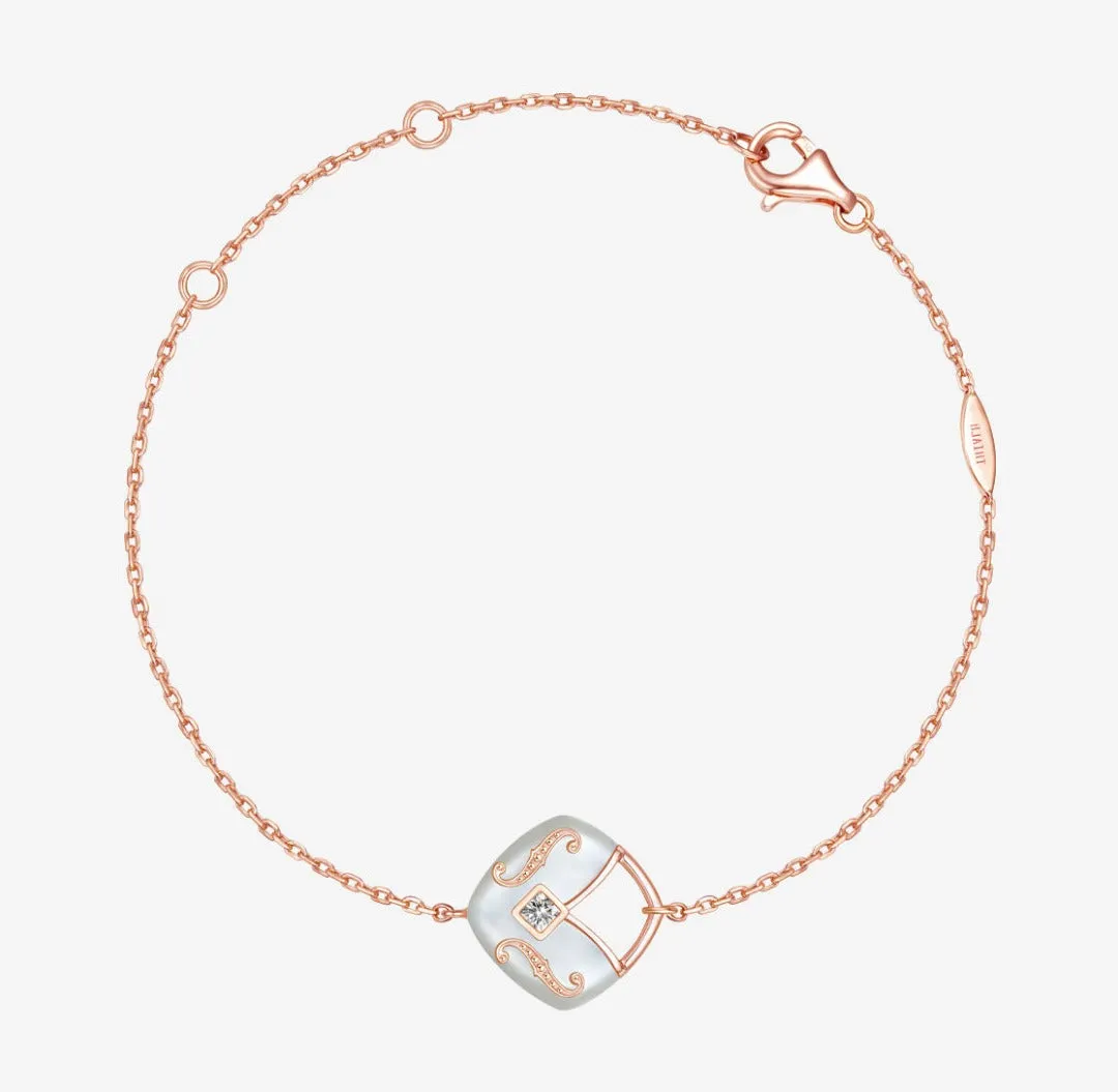 THIALH - CONCERTO - 18K Rose Gold Mother of Pearl Bracelet