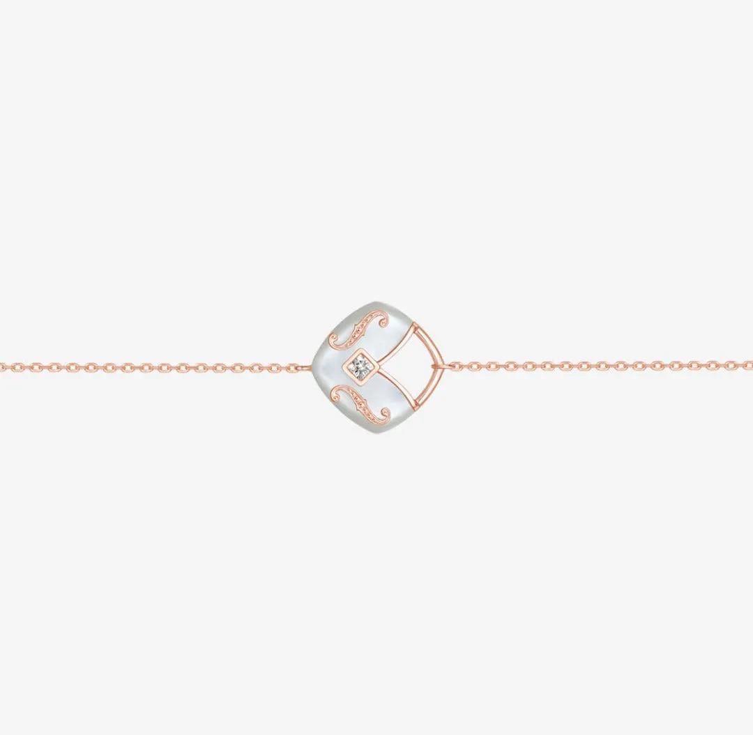 THIALH - CONCERTO - 18K Rose Gold Mother of Pearl Bracelet