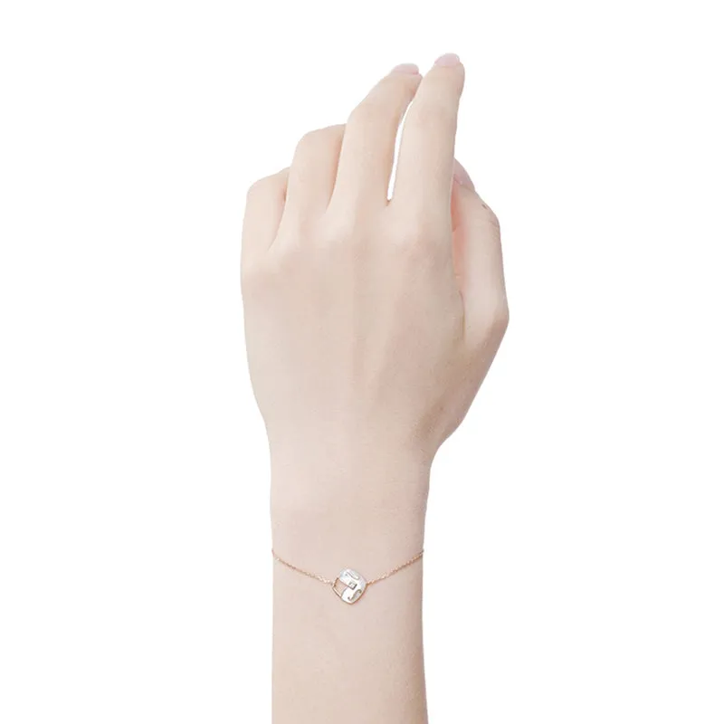THIALH - CONCERTO - 18K Rose Gold Mother of Pearl Bracelet