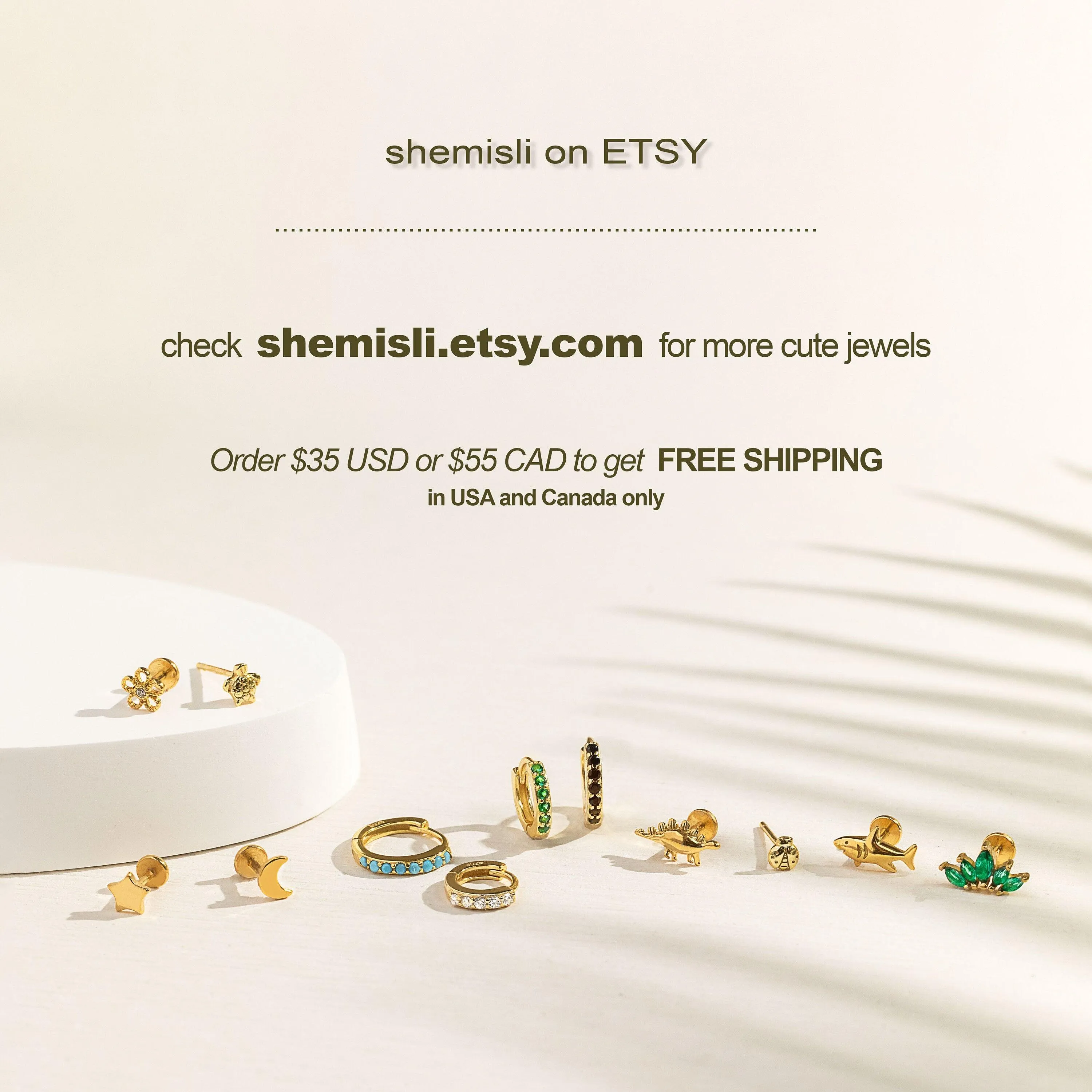 Tiny Clover Flower Stud, White, Emerald, Turquoise, Sapphire, Black, Opal, Gold Silver SHEMISLI SS039, SS151, SS152, SS244, SS245, SS184