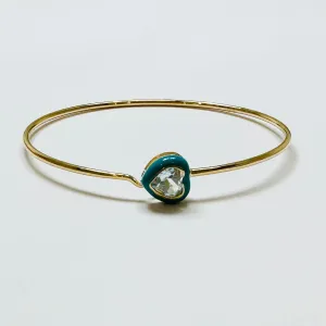topaz heart bangle