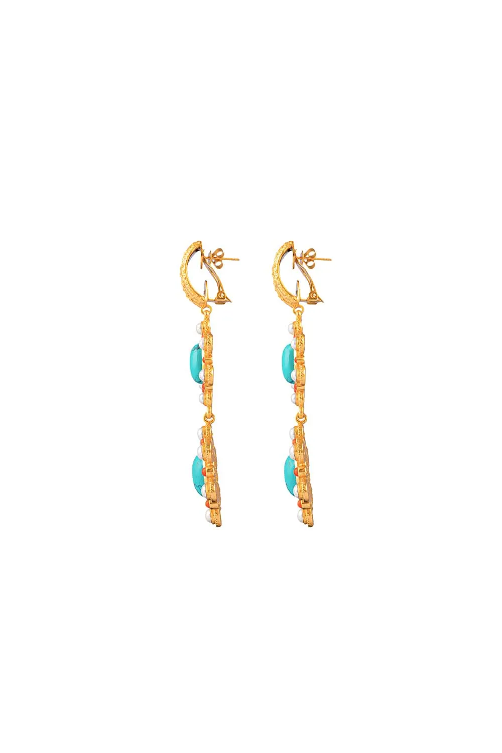 TORQUOISE MADEMOISELLE EARRINGS MULTI