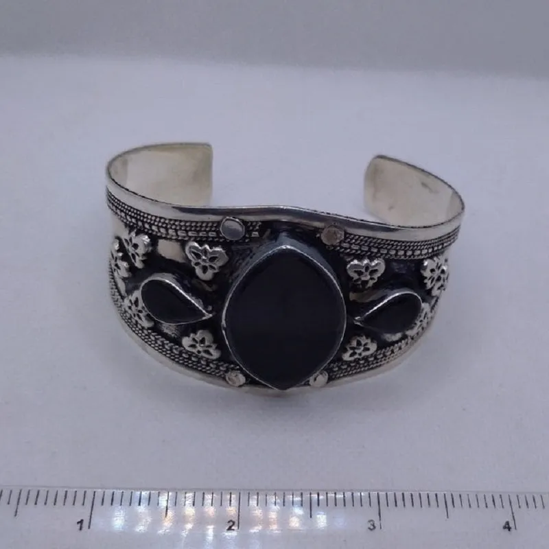 Tribal Stones Adjustable Cuff Bracelet
