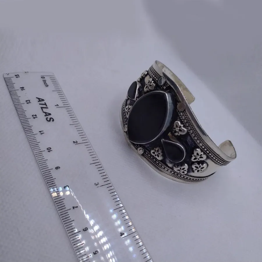 Tribal Stones Adjustable Cuff Bracelet