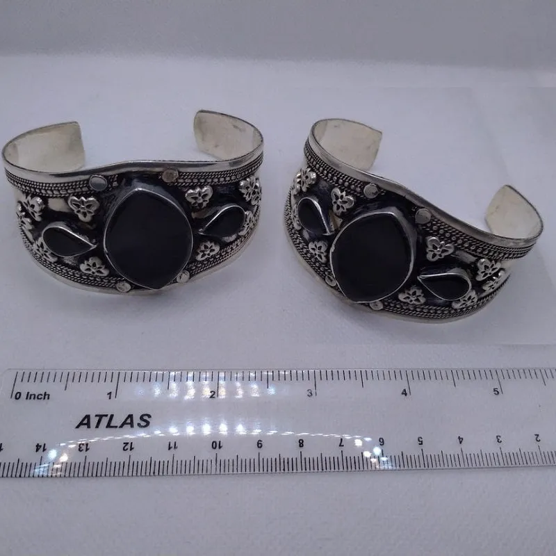 Tribal Stones Adjustable Cuff Bracelet