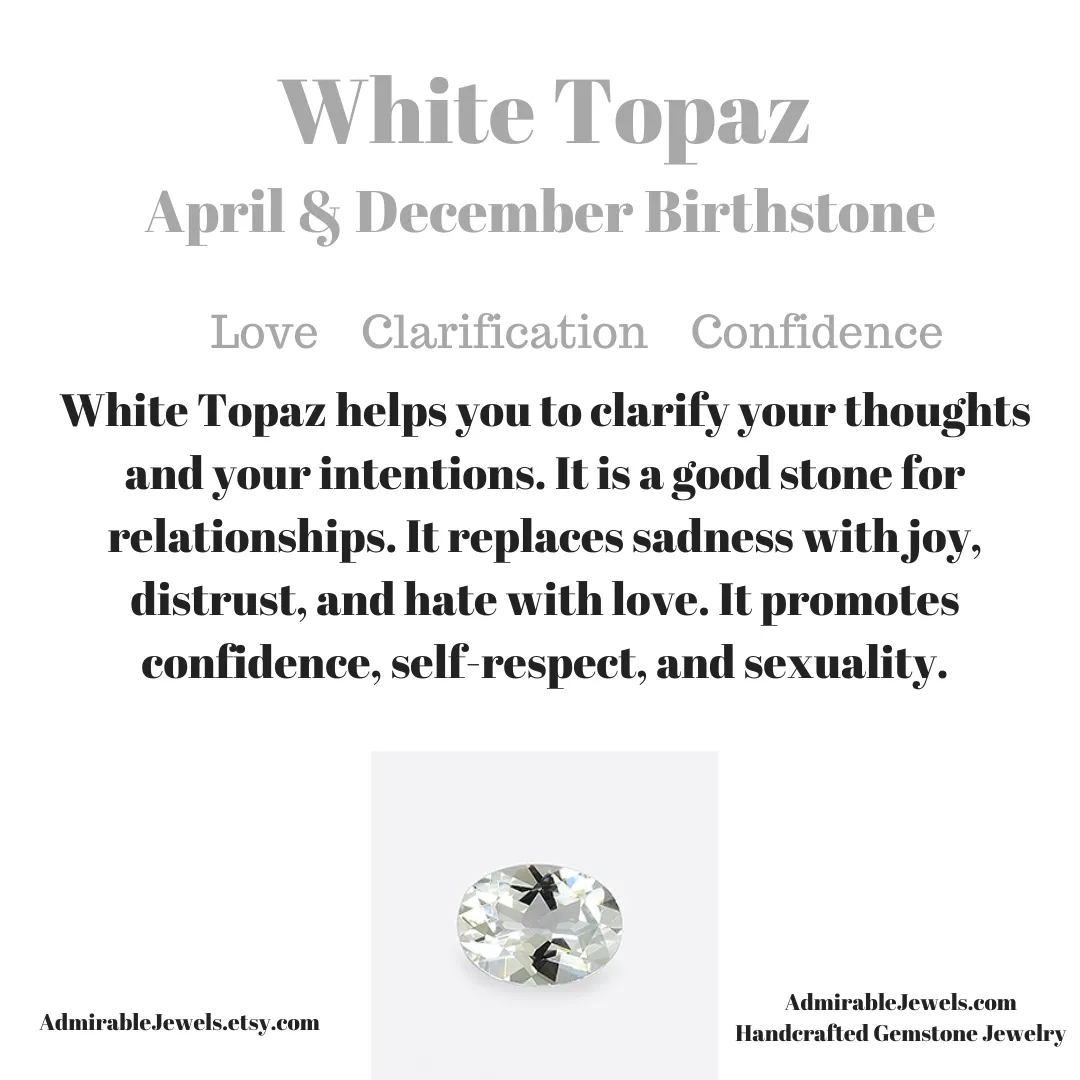White Topaz Briolette Necklace